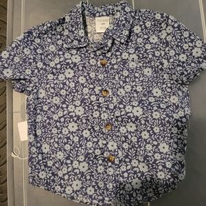 Floral Blue Kids Shirt